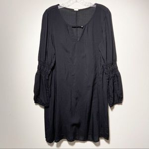 Wild‎ Pearl Women’s Long Sleeve Dress Black Size Medium Boho Lagenlook